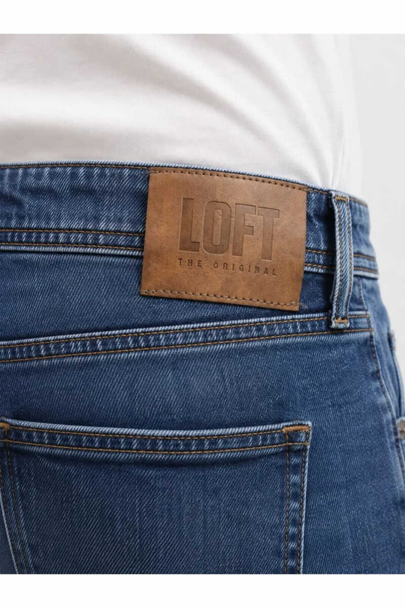 Loft Ricardo Lucky Dark Wash Erkek Jean Pantolon LF2044384 - 5