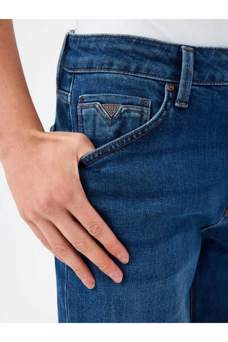 Loft Simon Lukas Dark Wash Erkek Jean Pantolon LF2040121 - 5