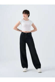 Loft Wide Leg Nora Antra Wash Kadın Jean Pantolon LF2038785