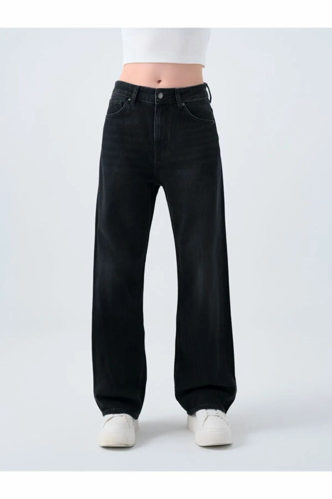 Loft Wide Leg Nora Antra Wash Kadın Jean Pantolon LF2038785 (1)