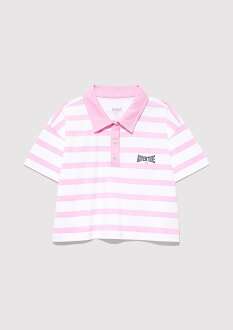 Mavi Advature Baskılı Çizgili Polo Yaka Çocuk Tişört 7610264-89905