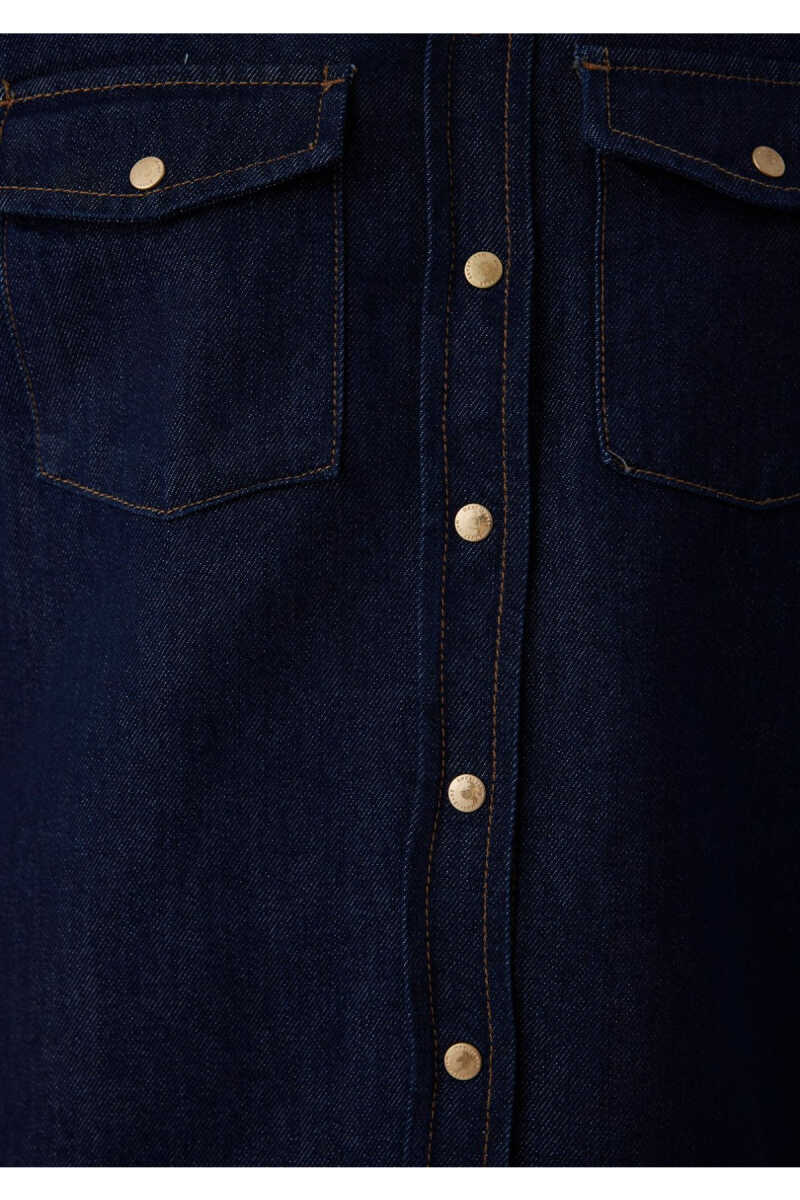Mavi Angela Classic Denim Rinse Kadın Jean Gömlek 1210819-A3835 - 7