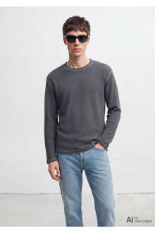 Mavi Antrasit Loose Fit Erkek Basic Tişört 0620048-80776