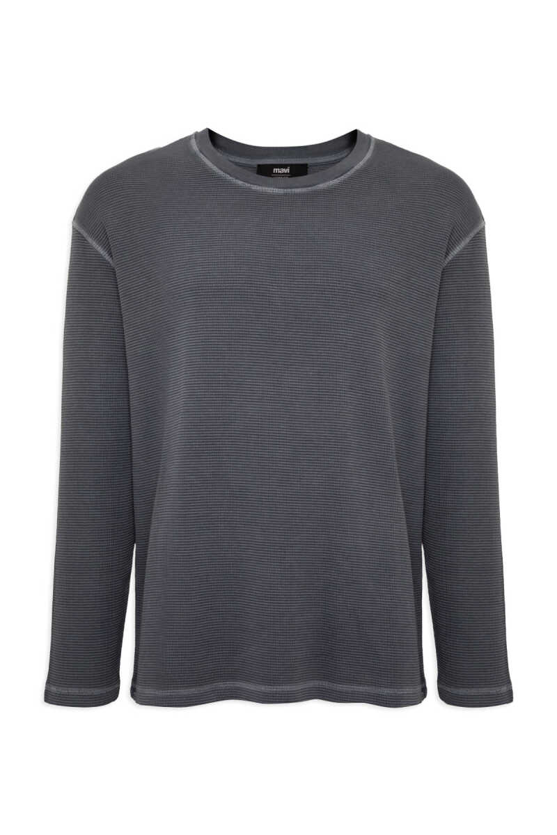 Mavi Antrasit Loose Fit Erkek Basic Tişört 0620048-80776 - 7