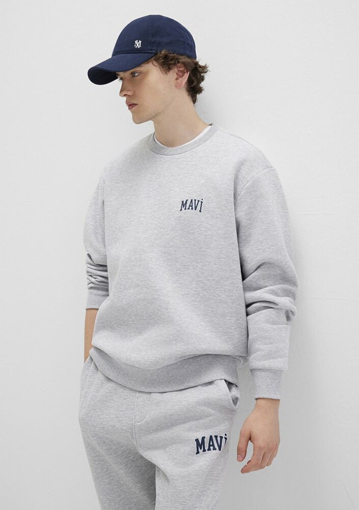 Mavi Baskılı Erkek Sweat 0611716-80018