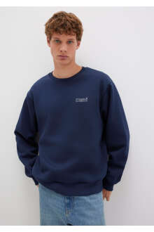 Mavi Baskılı Lacivert Erkek Sweat 0S10379-70488