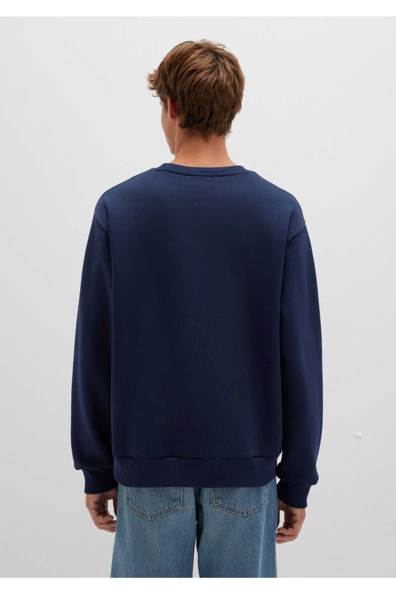 Mavi Baskılı Lacivert Erkek Sweat 0S10379-70488 - 5