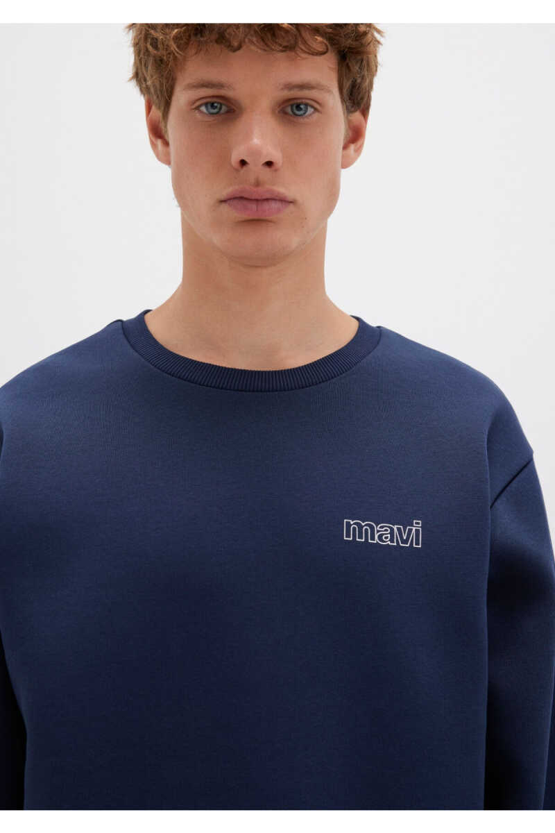 Mavi Baskılı Lacivert Erkek Sweat 0S10379-70488 - 6