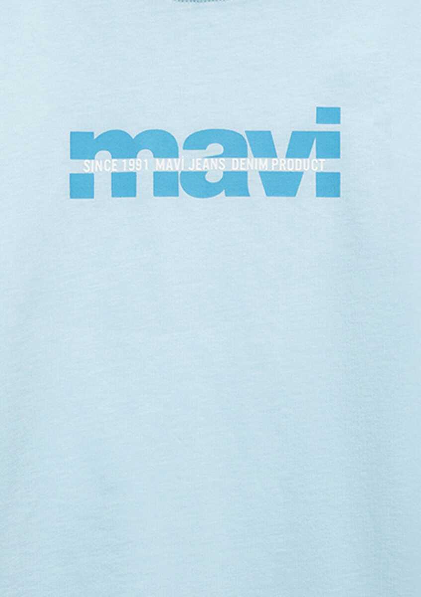 Mavi Baskılı Mavi Loose Fit Çocuk Tişört 6610444-91361 - 5