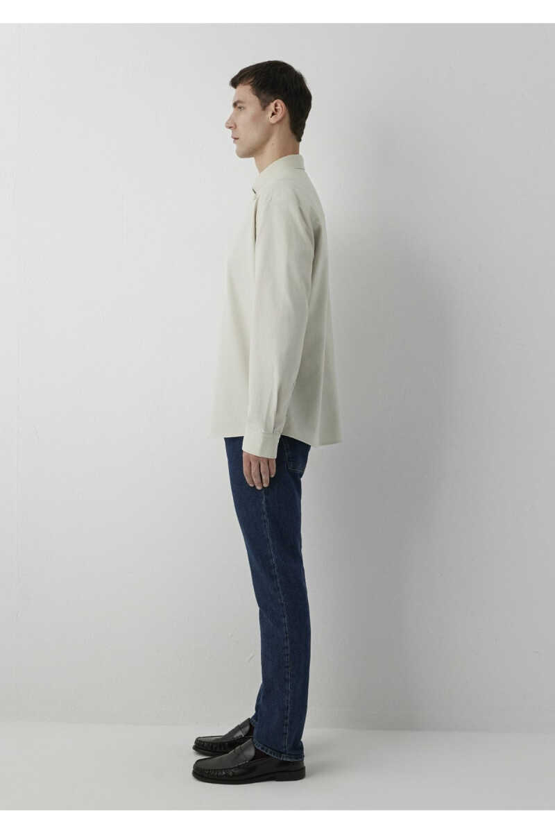 Mavi Bej Loose Fit Erkek Gömlek 0220341-70134 - 4