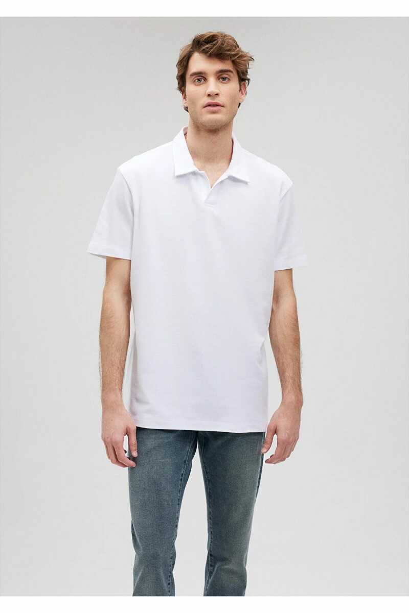 Mavi Beyaz Erkek Polo Tşört 0611904-620 - 1