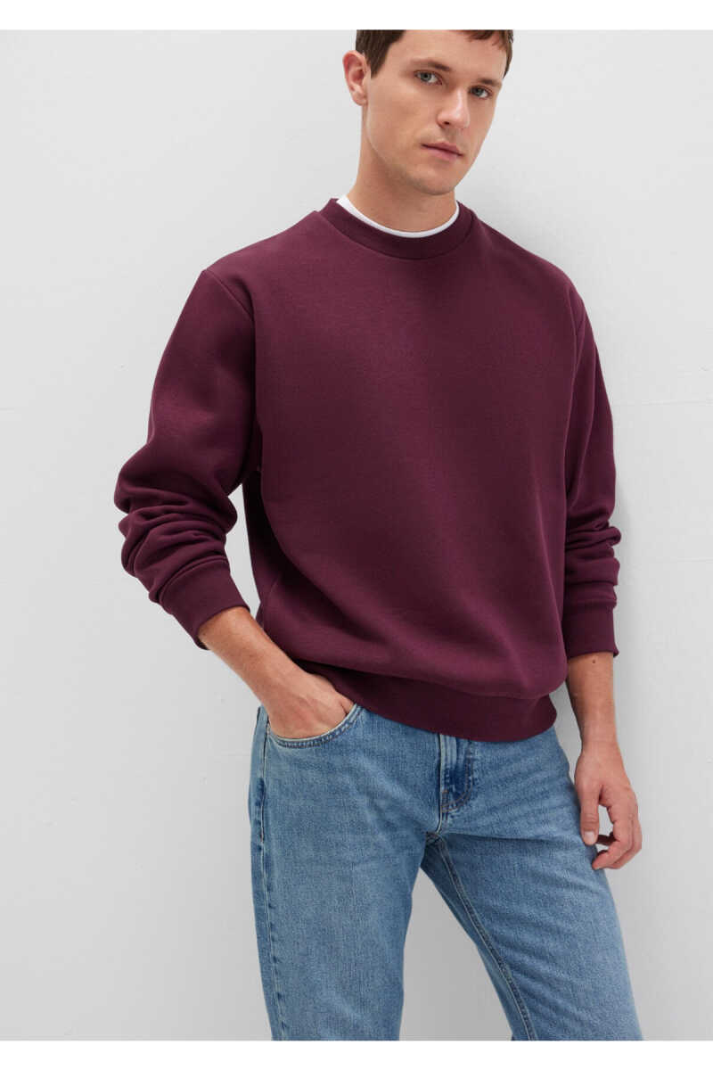 Mavi Bisiklet Yaka Bordo Erkek Sweat 0S10276-70434 - 3