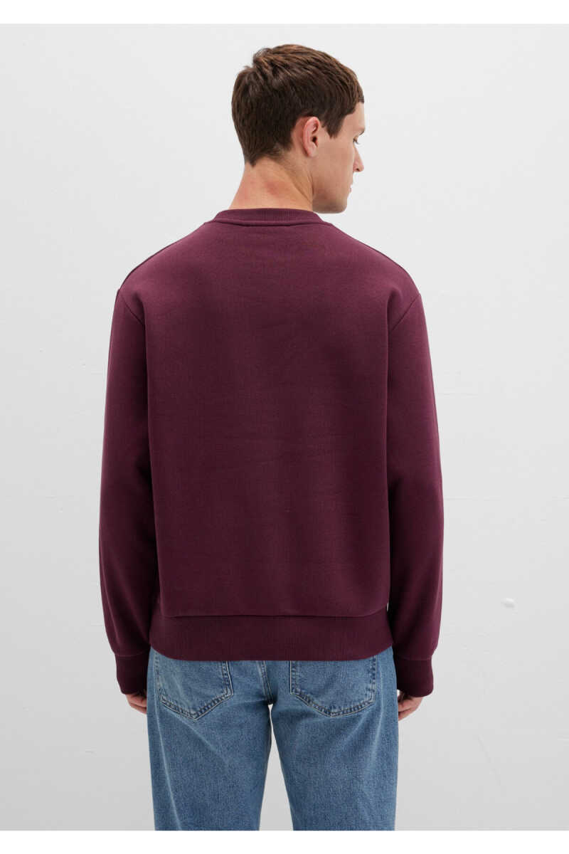 Mavi Bisiklet Yaka Bordo Erkek Sweat 0S10276-70434 - 5