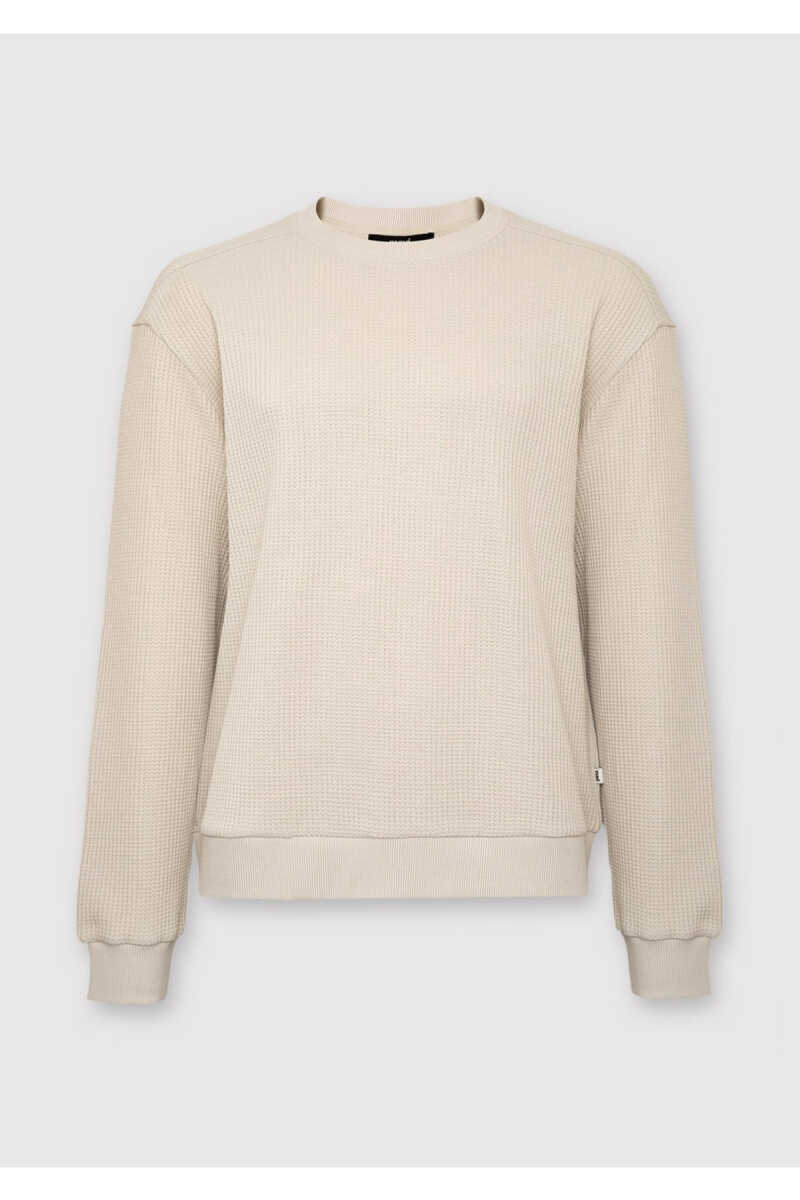 Mavi Bisiklet Yaka Dokulu Bej Regular Fit Erkek Sweatshirt 0S20173-70134 - 6