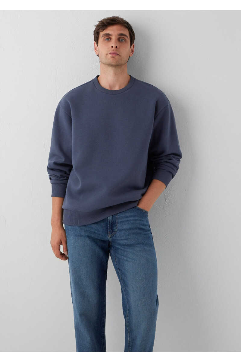 Mavi Bisiklet Yaka Lacivert Basic Loose Fit Erkek Sweatshirt 0S10276-70759 - 2