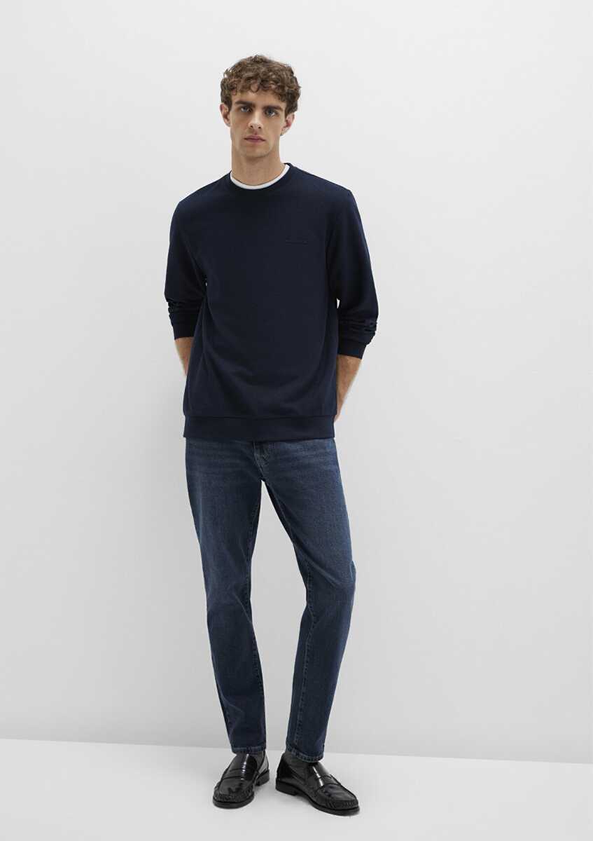 Mavi Bisiklet Yaka Lacivert Regular Fit Erkek Sweat 0S10480-80872 - 4