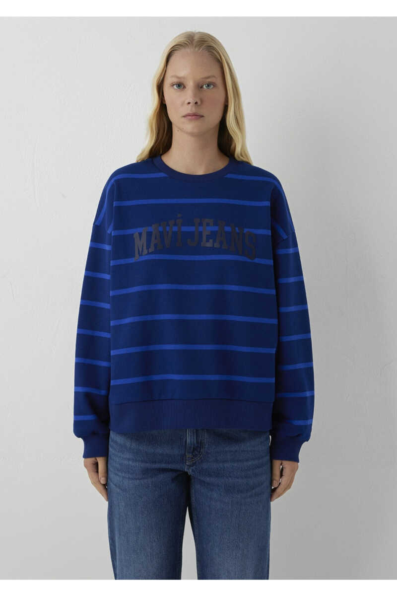 Mavi Bisiklet Yaka Logo Kadın Sweat 1S20129-85471 - 3