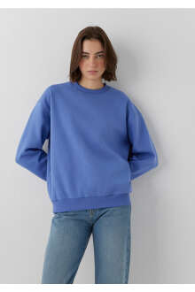 Mavi Bisiklet Yaka Mor Basic Kadın Sweatshirt 1610198-70662