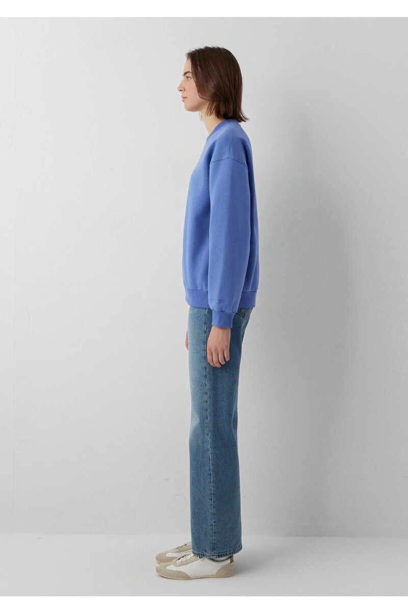 Mavi Bisiklet Yaka Mor Basic Kadın Sweatshirt 1610198-70662 - 5
