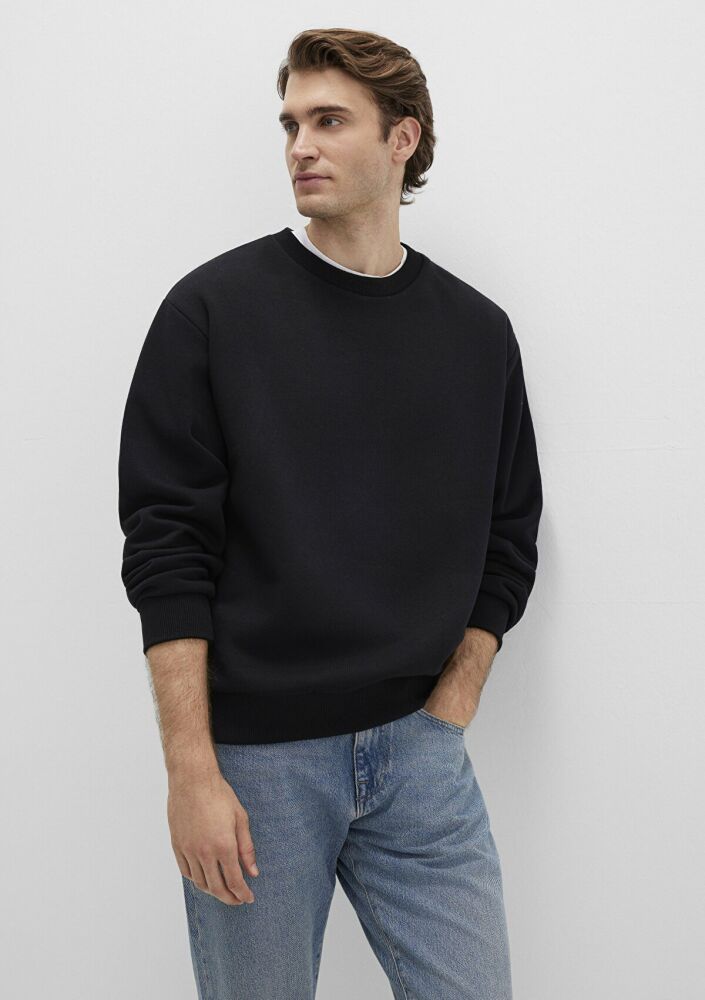 Mavi Bisiklet Yaka Siyah Erkek Sweat 0S10276-900 (1)
