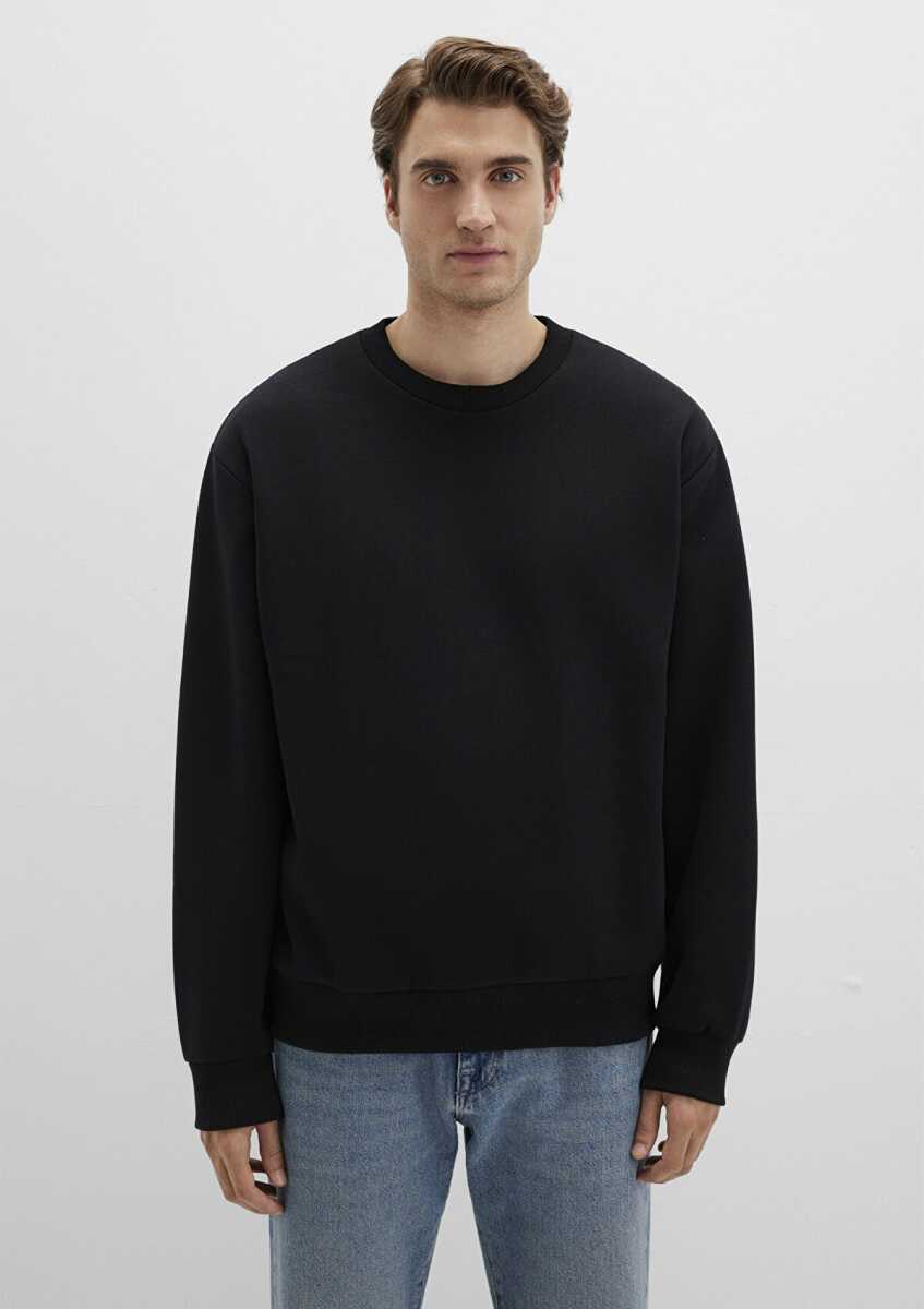 Mavi Bisiklet Yaka Siyah Erkek Sweat 0S10276-900 - 3