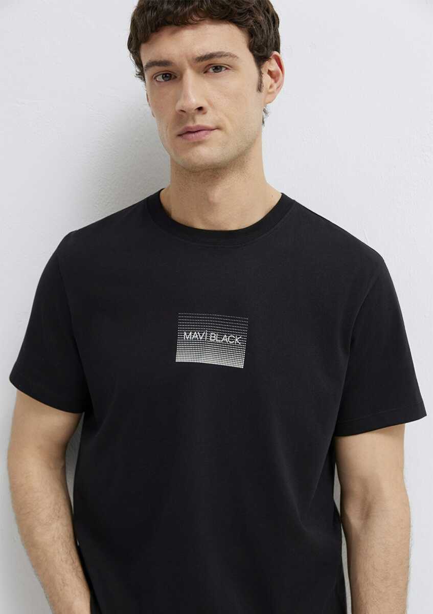 Mavi Black Baskılı Siyah Regular Fit Erkek Tişört 0613364-71379 - 1