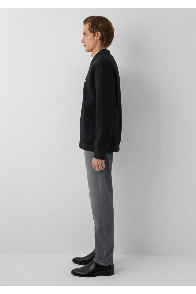 Mavi Black Fermuarlı Siyah Regular Fit Erkek Sweatshirt 0S20054-900 - 4