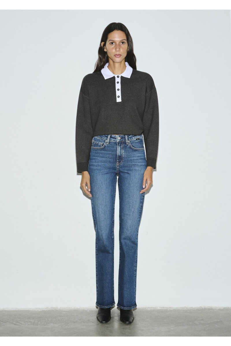 Mavi Blıss 90lar Classics Vintage Koyu Mavi Flare Bootcut Yüksek Bel Kadın Jean Pantolon 101437-A7503 (1)