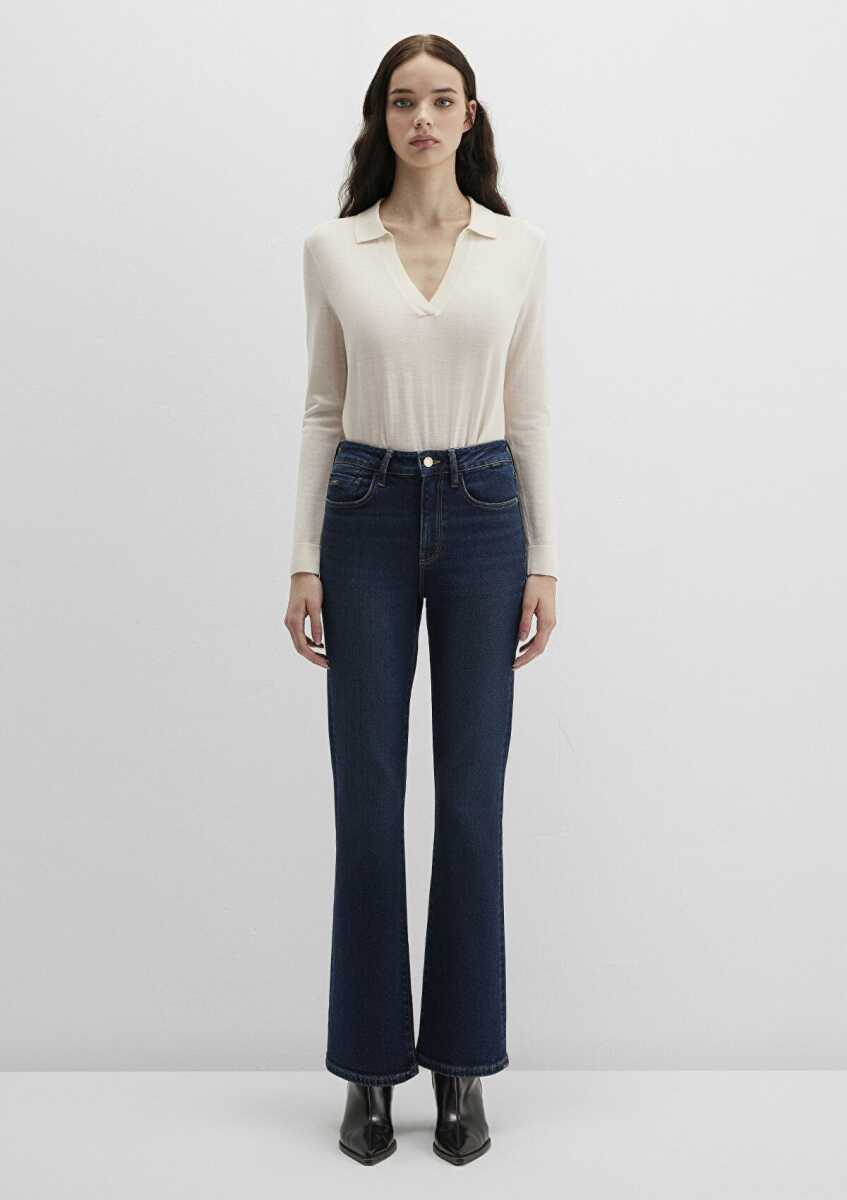 Mavi Blıss Flare Yüksek Bel Kadın Jean Pantolon 101437-91261 - 3