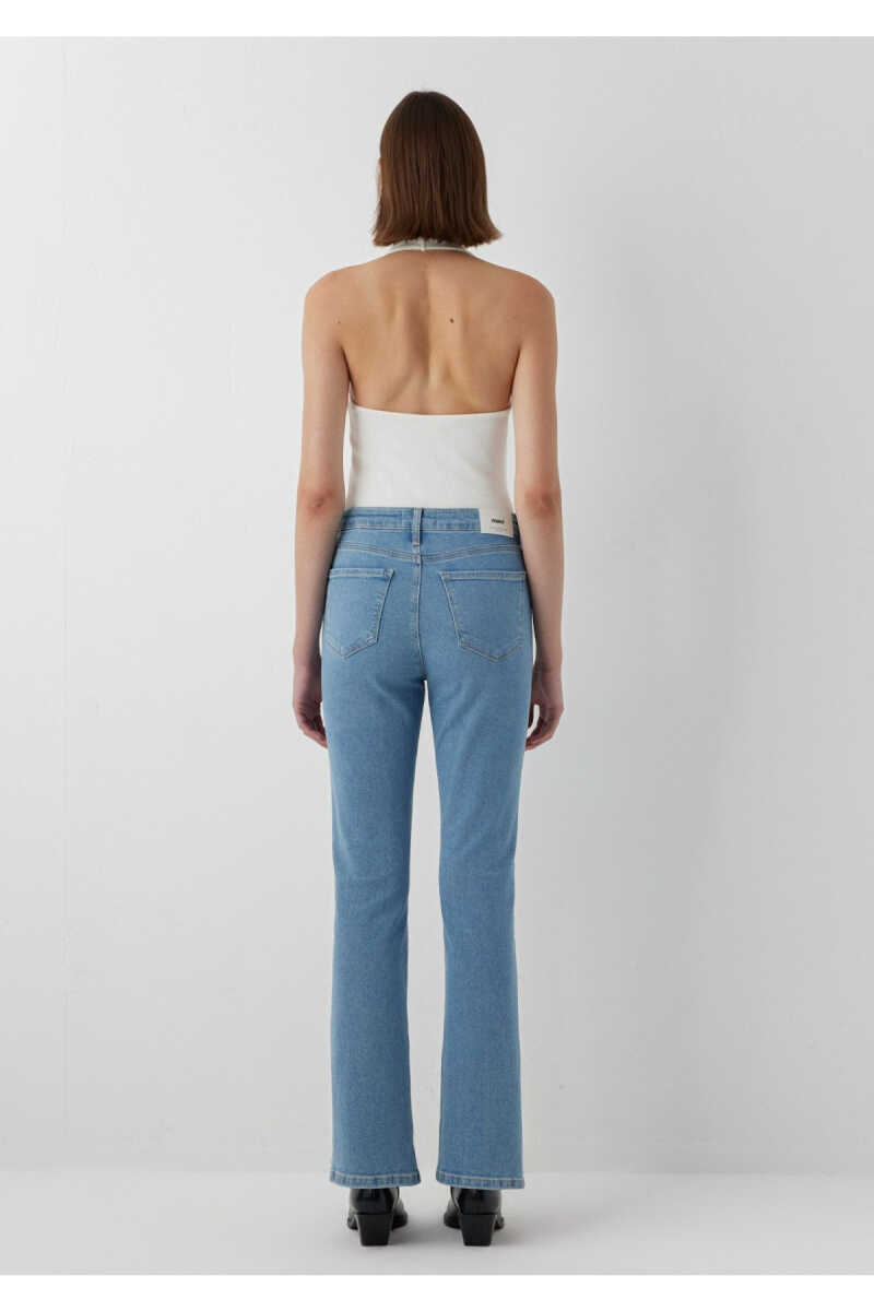 Mavi Blıss Premium Blue Puslu Açık Mavi Flare Fit Kadın Jean Pantolon 101437-A7437 - 5