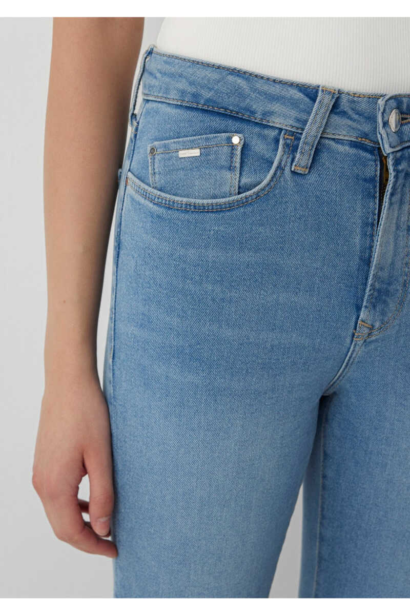 Mavi Blıss Premium Blue Puslu Açık Mavi Flare Fit Kadın Jean Pantolon 101437-A7437 - 7