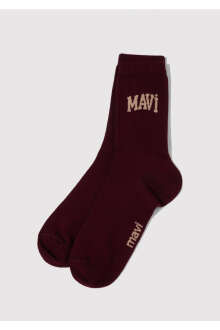 Mavi Bordo Erkek Soket Çorap 0911160-85347