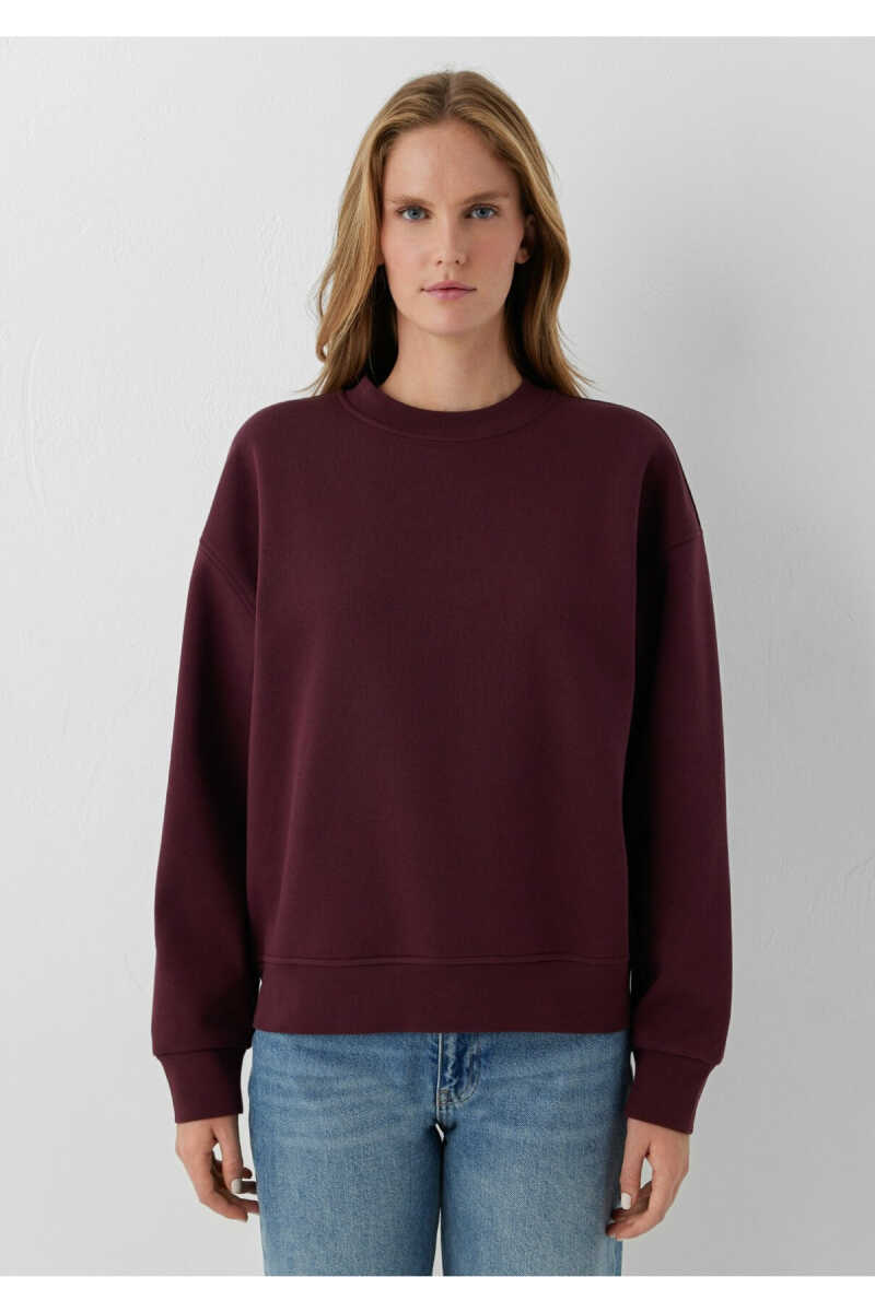 Mavi Bordo Loose Fit Kadın Sweatshirt 1S10576-70422 - 4