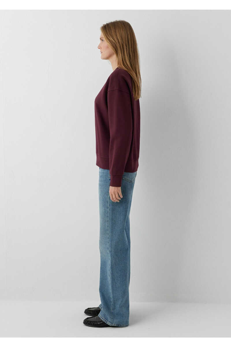 Mavi Bordo Loose Fit Kadın Sweatshirt 1S10576-70422 - 5
