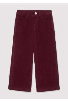 Mavi Bordo Wide Leg Çocuk Kadife Pantolon 7020048-70426