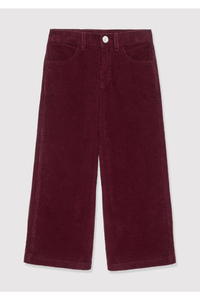 Mavi Bordo Wide Leg Çocuk Kadife Pantolon 7020048-70426