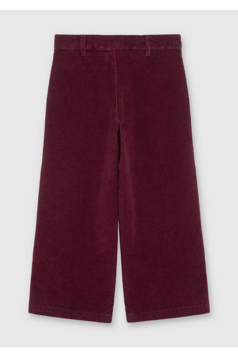 Mavi Bordo Wide Leg Çocuk Kadife Pantolon 7020048-70426 - 2