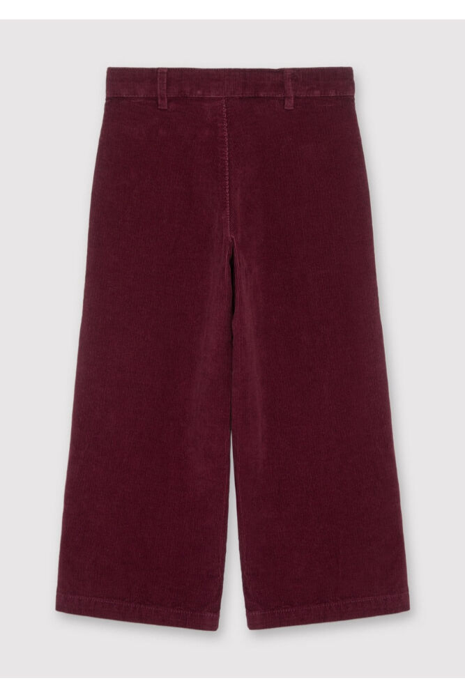 Mavi Bordo Wide Leg Çocuk Kadife Pantolon 7020048-70426 (1)