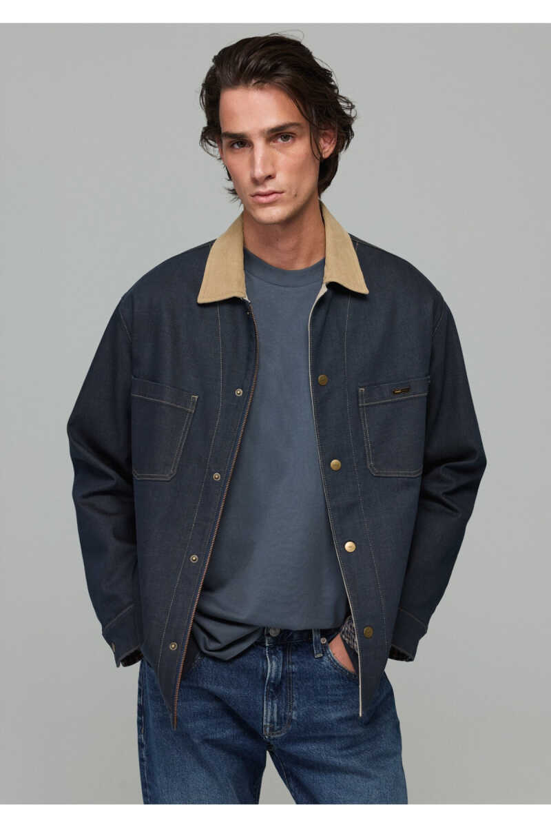 Mavi Bruin Classic Vinatge Kaplamalı Indigo Mavisi Denim Erkek Jean Ceket Ceket0121295-A7788 - 1
