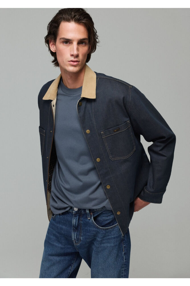 Mavi Bruin Classic Vinatge Kaplamalı Indigo Mavisi Denim Erkek Jean Ceket Ceket0121295-A7788 (1)