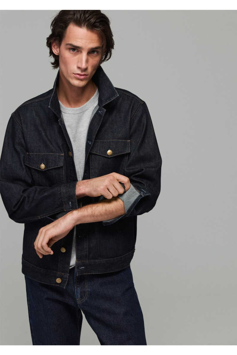 Mavi Caleb Classic Vintage Rinse Denim Regular Fit Erkek Jean Ceket 0121290-A7779 - 1
