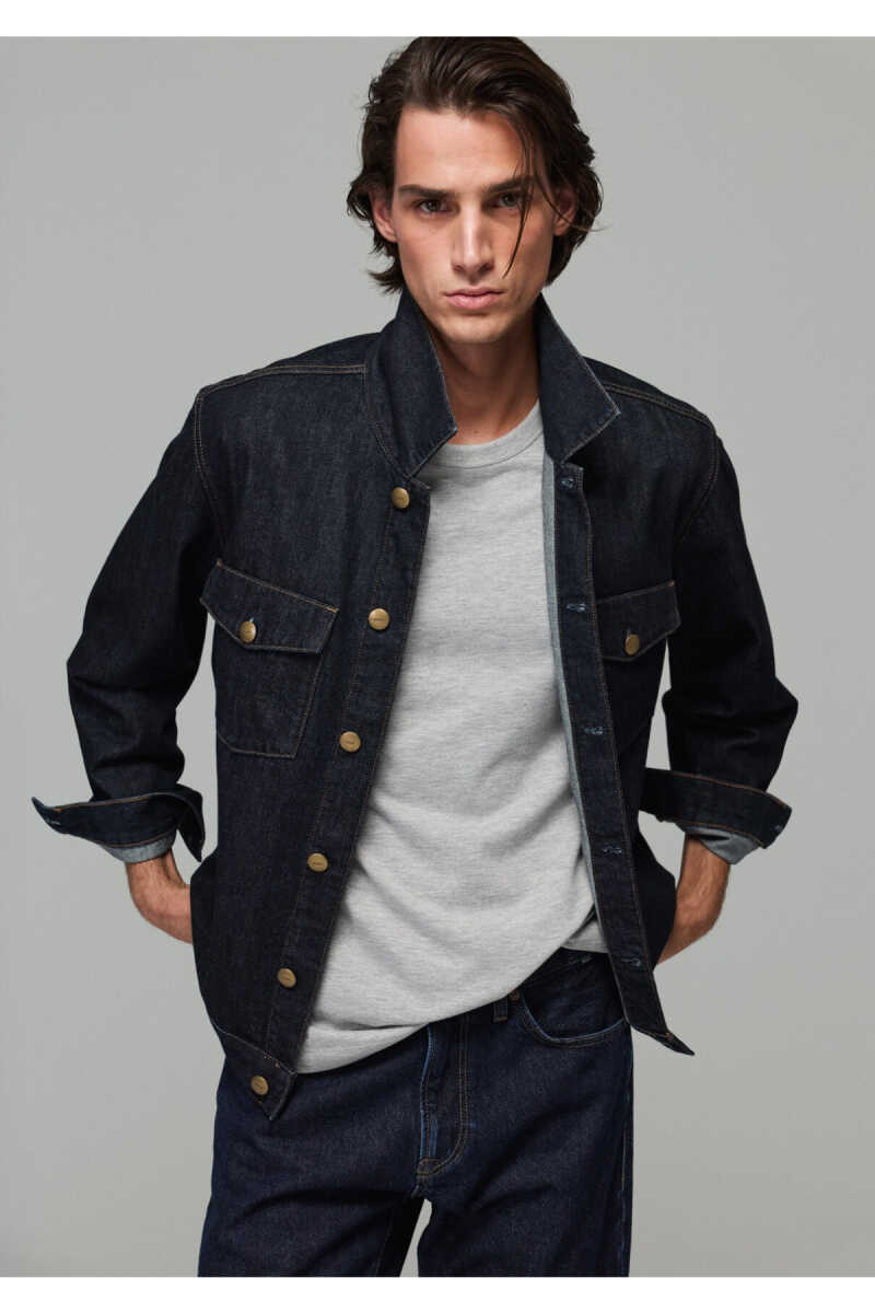 Mavi Caleb Classic Vintage Rinse Denim Regular Fit Erkek Jean Ceket 0121290-A7779 - 3
