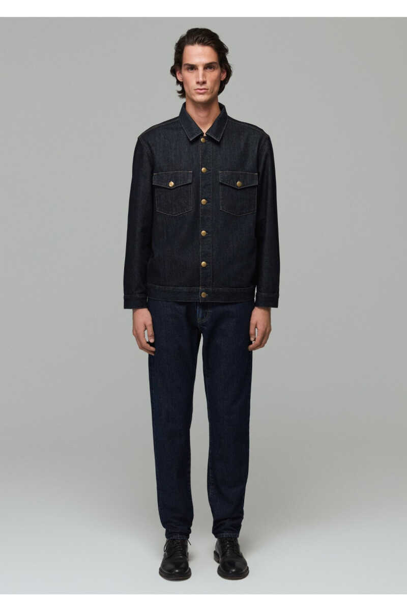 Mavi Caleb Classic Vintage Rinse Denim Regular Fit Erkek Jean Ceket 0121290-A7779 - 4