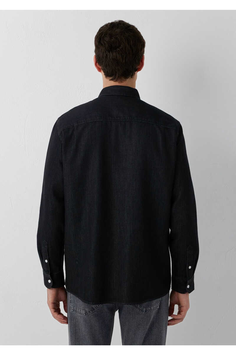 Mavi Cepli Antrasit Erkek Denim Gömlek 0212085-90850 - 5