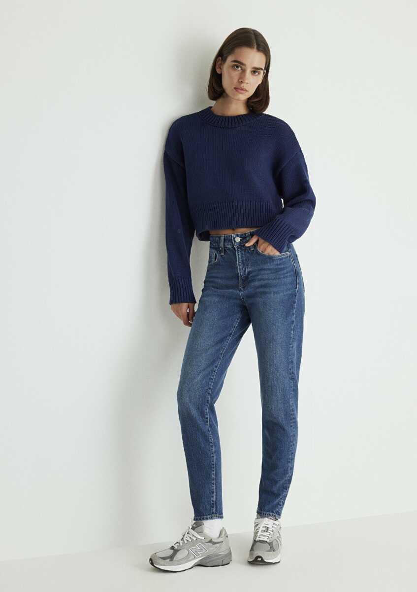 Mavi Cindy Classic Denim Gölgeli Koyu Mavi Kadın Jean Pantolon 100277-87925 - 2