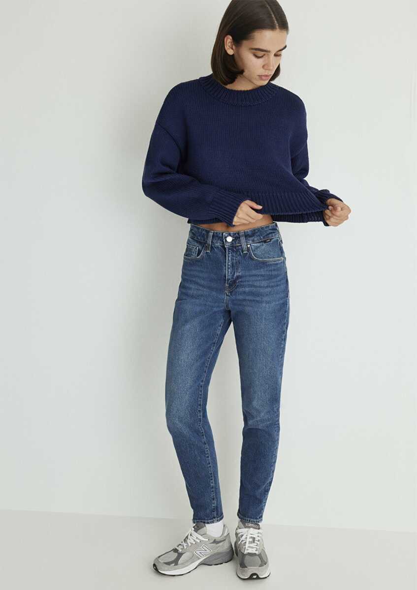 Mavi Cindy Classic Denim Gölgeli Koyu Mavi Kadın Jean Pantolon 100277-87925 - 3