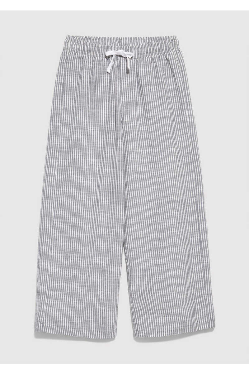Mavi Çizgili Loose Fit Çocuk Pantolon 7010053-81479 - 2