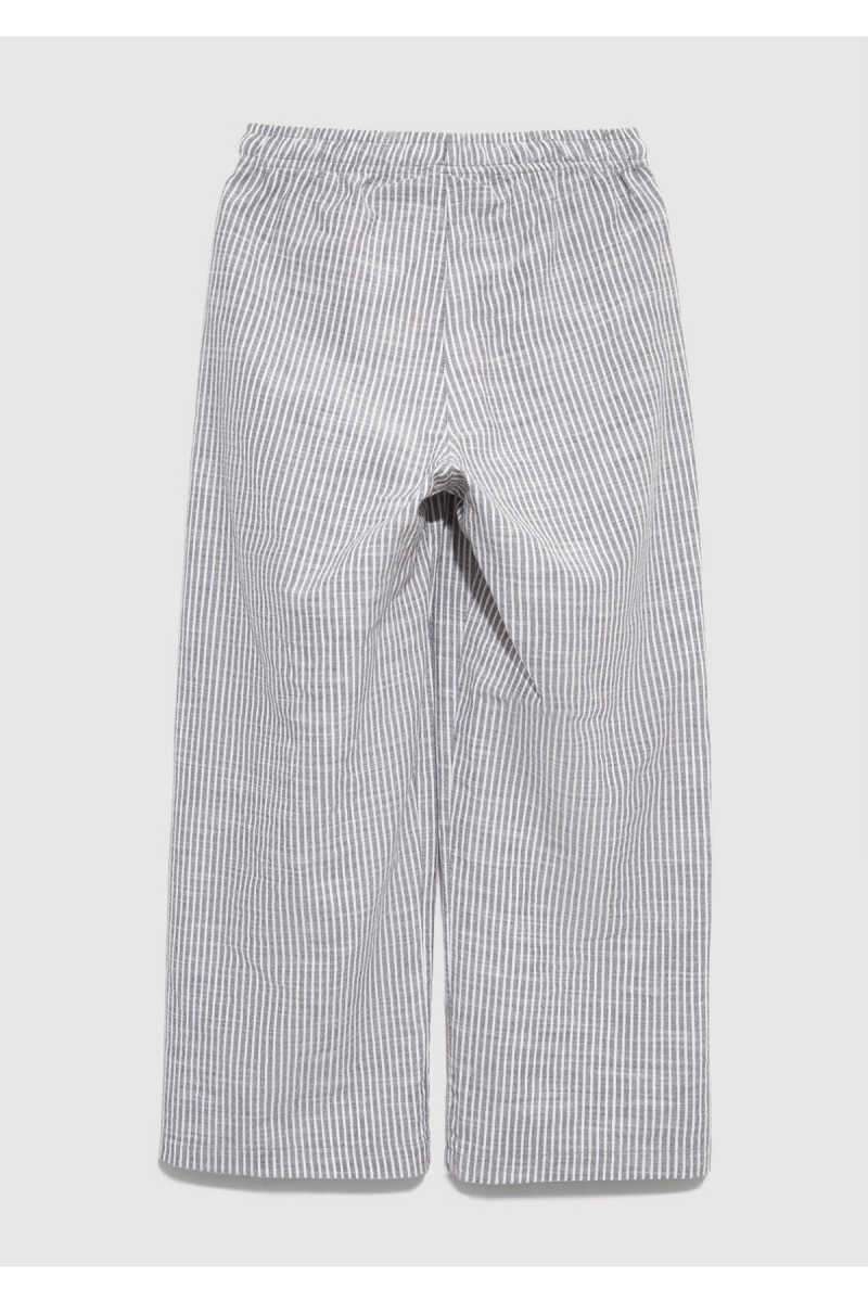 Mavi Çizgili Loose Fit Çocuk Pantolon 7010053-81479 - 3
