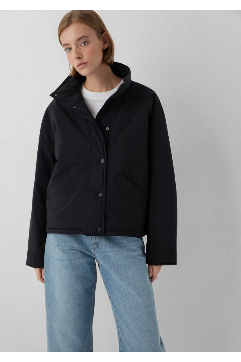Mavi Dik Yaka Siyah Oversize Kadın Ceket 1110914-900 (1)