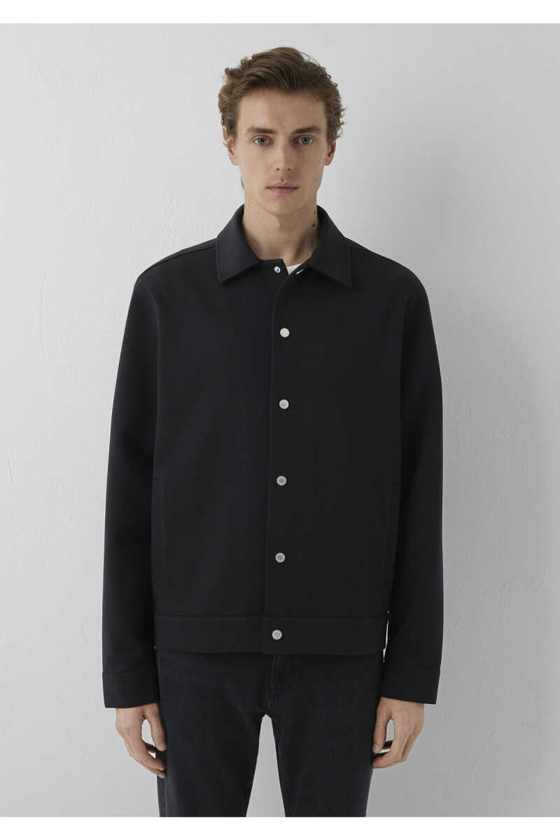 Mavi Düğmeli Siyah Loose Fit Erkek Sweatshirt 0S10633-900 - 3